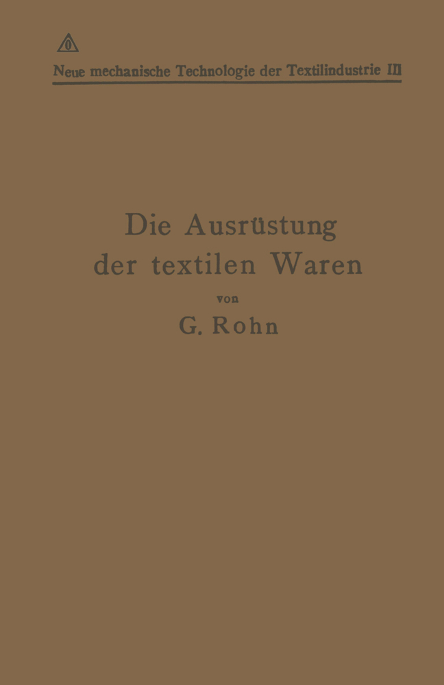 Die Ausrüstung der textilen Waren