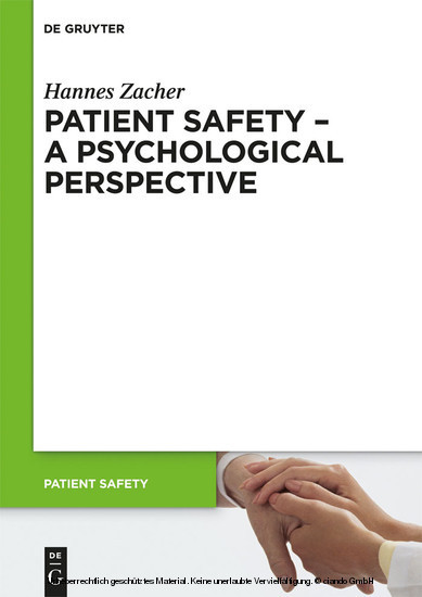 Patient Safety - A Psychological Perspective