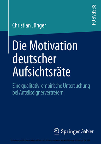 Die Motivation deutscher Aufsichtsräte