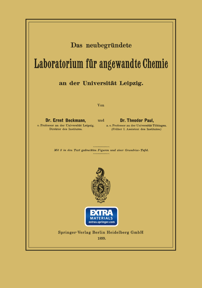 Das neubegründete Laboratorium für angewandte Chemie an der Universität Leipzig