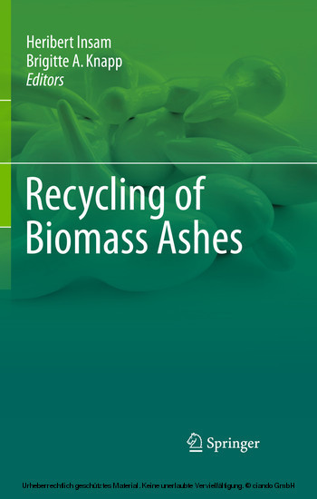 Recycling of Biomass Ashes