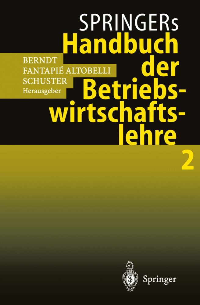 Springers Handbuch der Betriebwirtschaftslehre. Bd.2