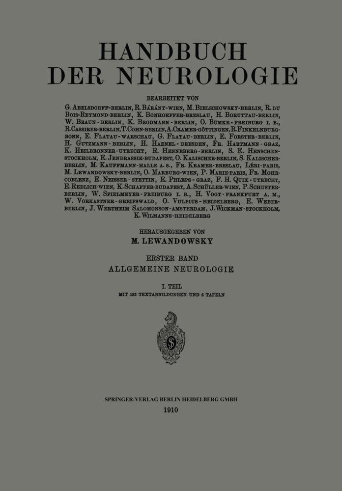 Handbuch der Neurologie