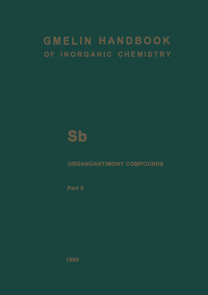 Sb Organoantimony Compounds. Pt.5