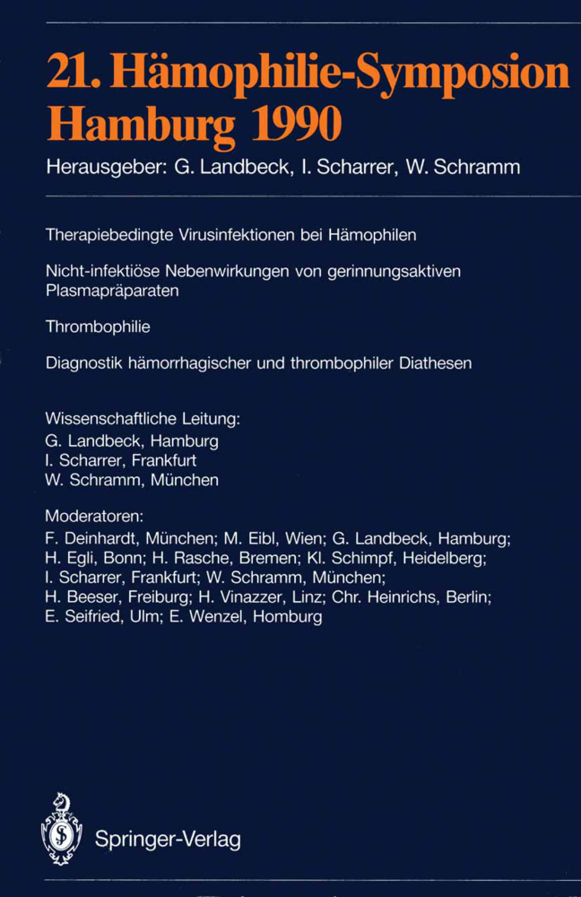 21. Hämophilie-Symposion