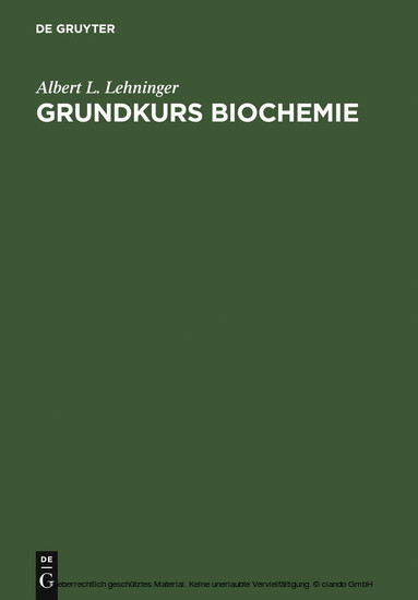 Grundkurs Biochemie
