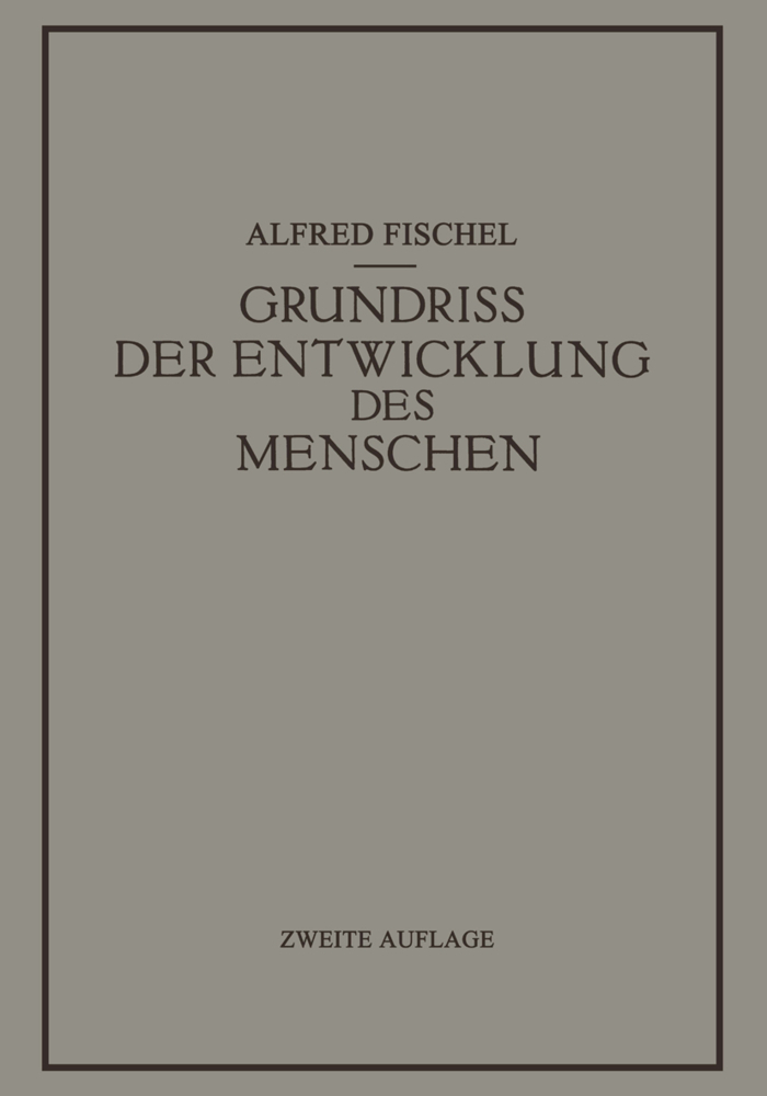 Grundriss der Entwicklung des Menschen