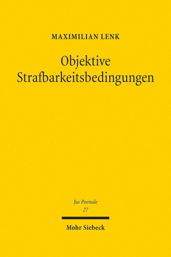 Objektive Strafbarkeitsbedingungen