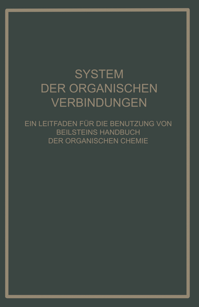 System Der Organischen Verbindungen