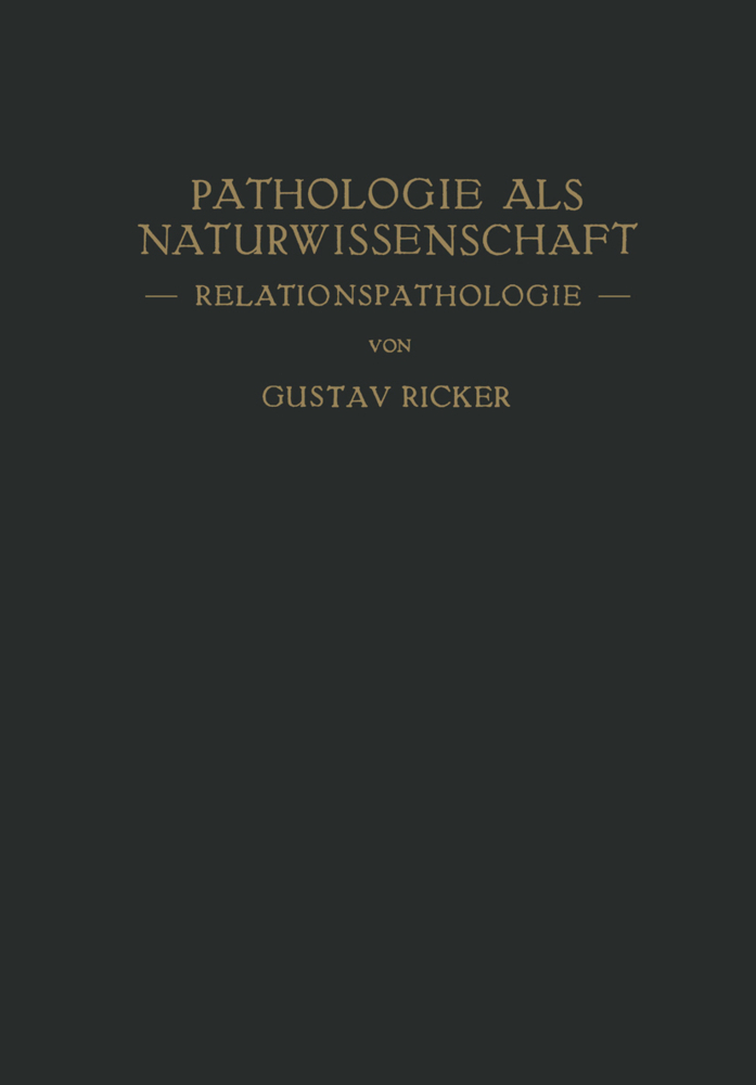 Pathologie als Naturwissenschaft