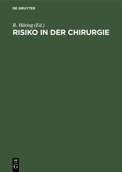 Risiko in der Chirurgie