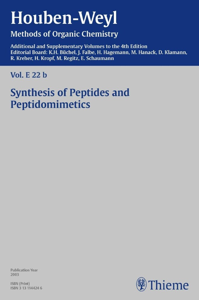 Houben-Weyl Methods of Organic Chemistry Vol. E 22b, 4th Edition Supplement. Vol.E 22b
