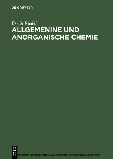 Allgemenine und anorganische Chemie