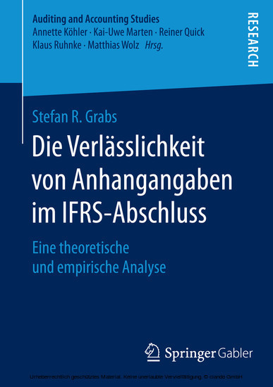 Die Verlässlichkeit von Anhangangaben im IFRS-Abschluss