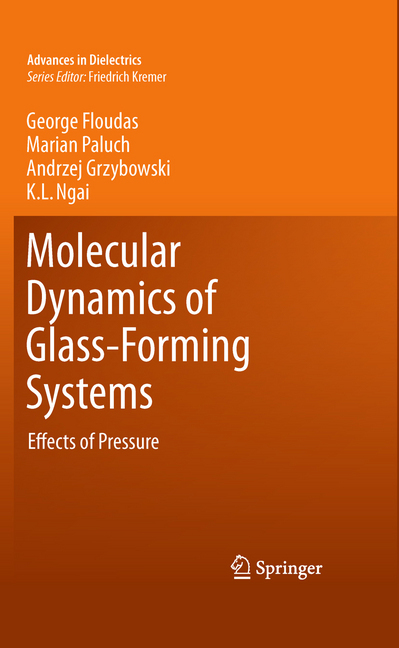 Molecular Dynamics of Glass-Forming Systems. Bd.1