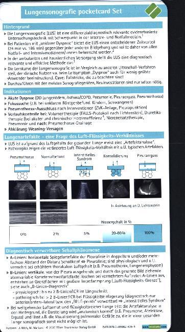 Lungensonografie, Kartenfächer