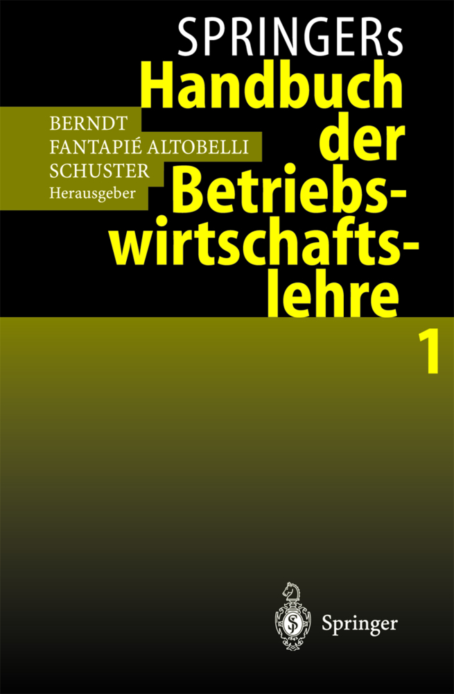 Springers Handbuch der Betriebwirtschaftslehre. Bd.1