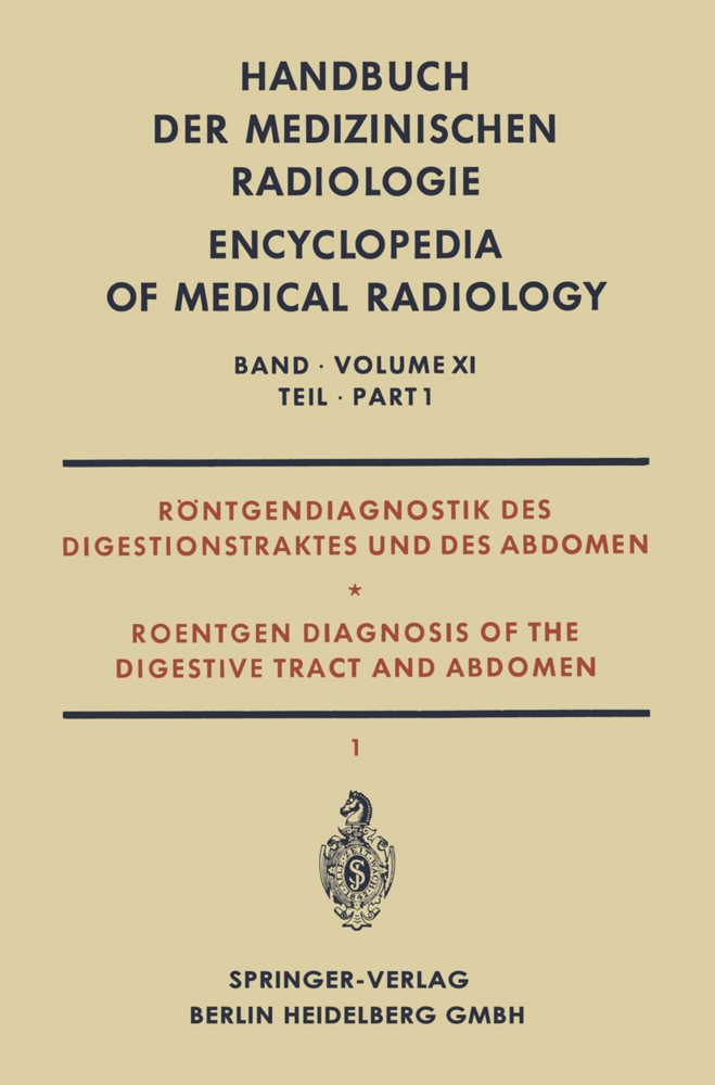 Handbuch der medizinischen Radiologie, 2 Tle.