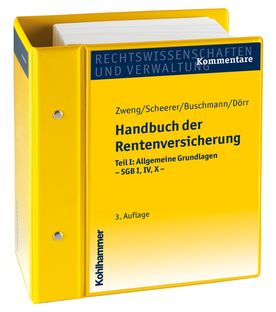 Handbuch der Rentenversicherung, Teil I: SGB I, IV, X