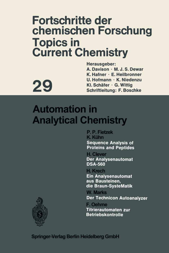 Automation in Analytical Chemistry