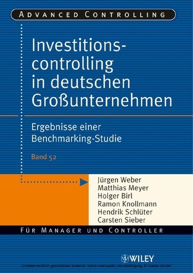 Investitionscontrolling in deutschen Grounternehmen
