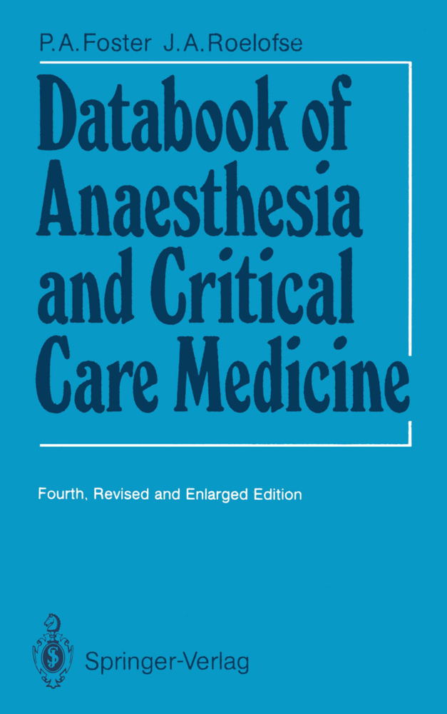 Databook of Anaesthesia and Critical Care Medicine