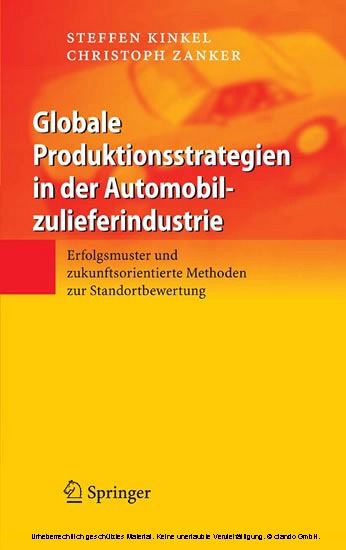 Globale Produktionsstrategien in der Automobilzulieferindustrie