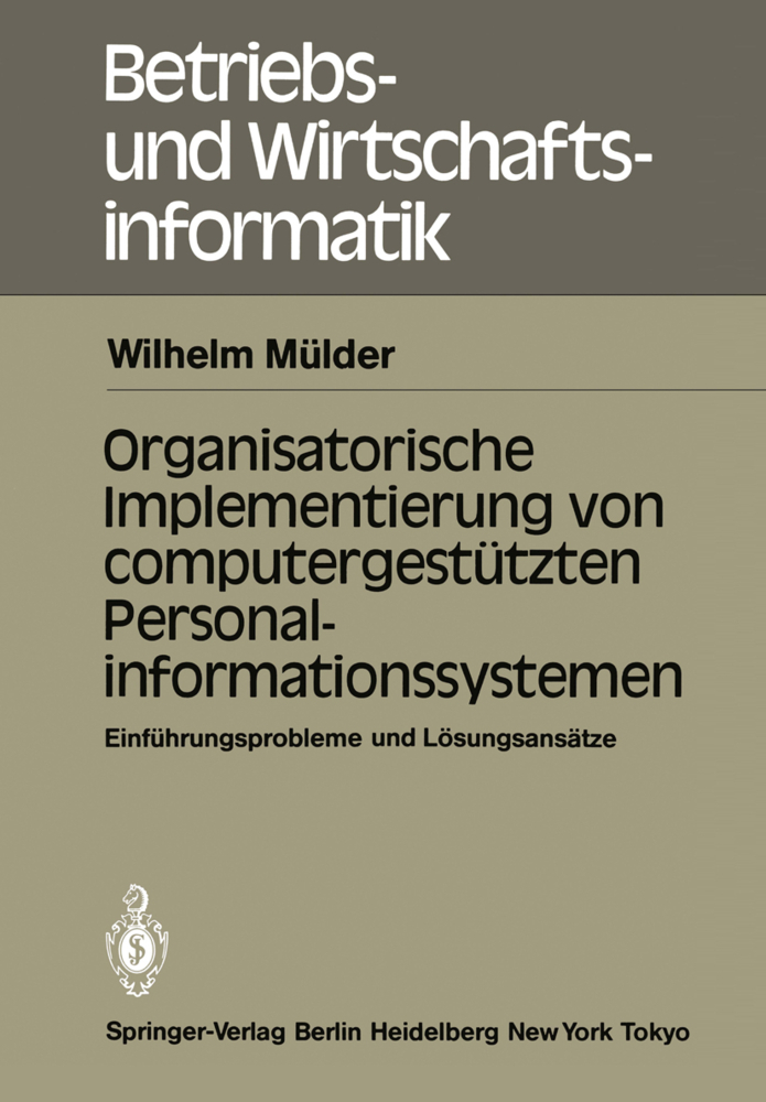 Organisatorische Implementierung von computergestützten Personalinformationssystemen