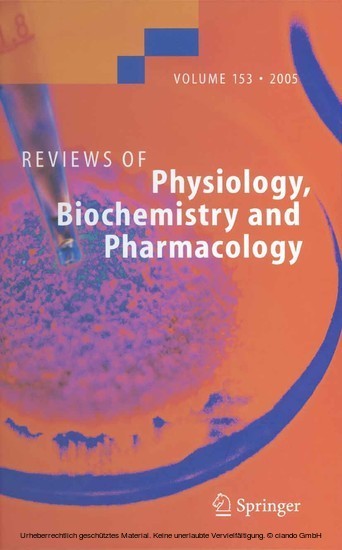 Reviews of Physiology, Biochemistry and Pharmacology 153. Vol.153