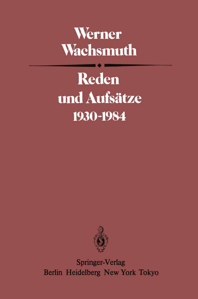 Reden und Aufsätze 1930-1984