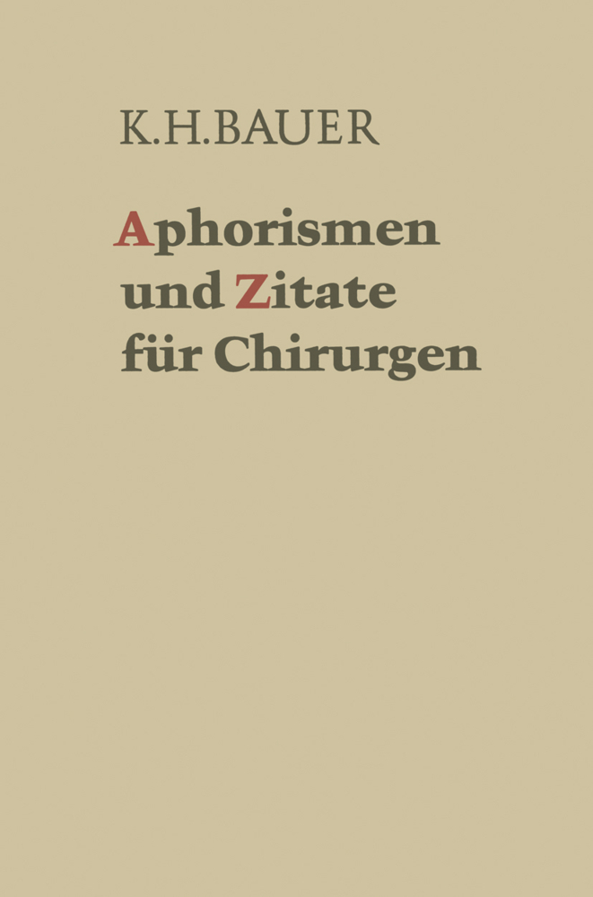 Aphorismen und Zitate für Chirurgen