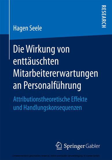 Die Wirkung von enttäuschten Mitarbeitererwartungen an Personalführung