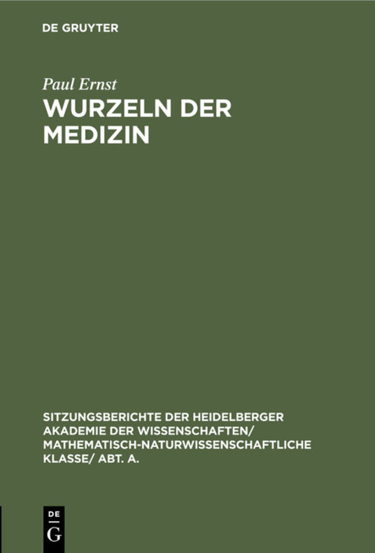 Wurzeln der Medizin