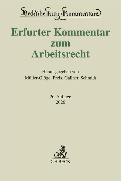 Erfurter Kommentar zum Arbeitsrecht