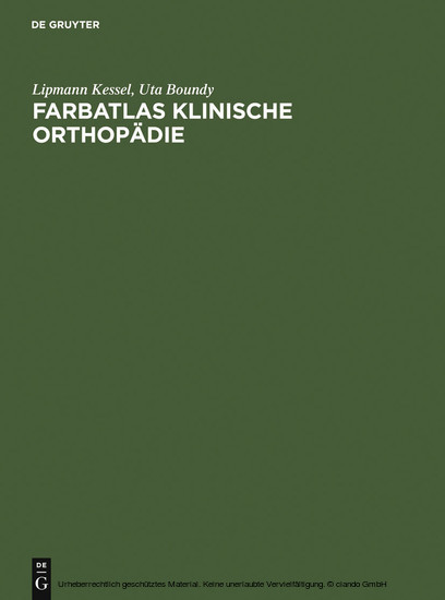 Farbatlas Klinische Orthopädie