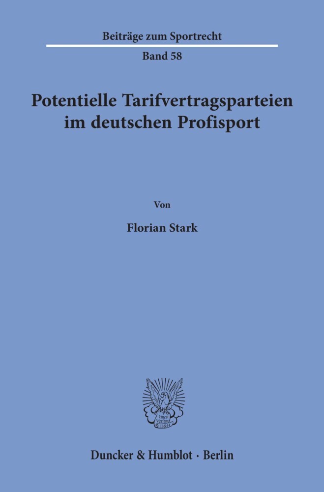 Potentielle Tarifvertragsparteien im deutschen Profisport.