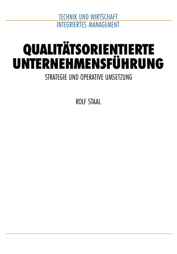 Qualitätsorientierte Unternehmensführung