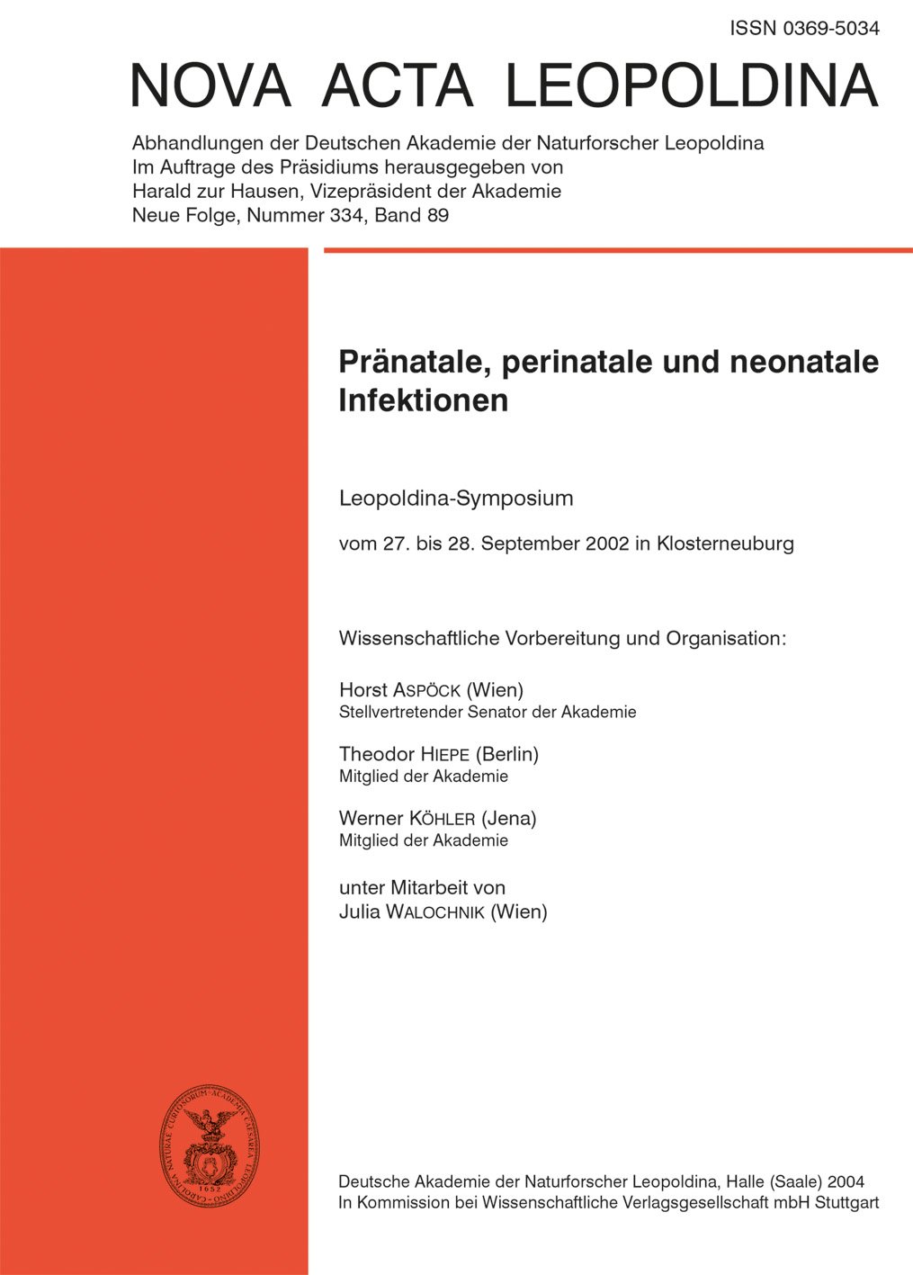 Pränatale, perinatale und neonatale Infektionen