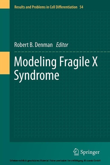 Modeling Fragile X Syndrome