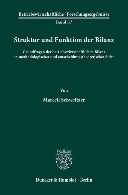 Struktur und Funktion der Bilanz.