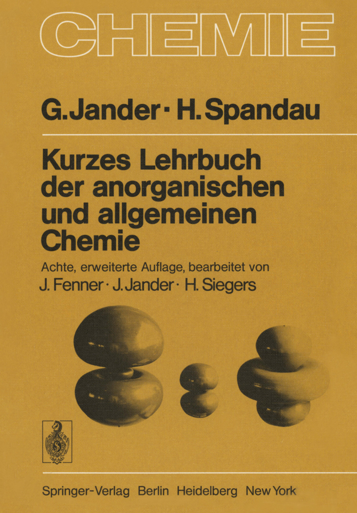 Kurzes Lehrbuch der anorganischen und allgemeinen Chemie