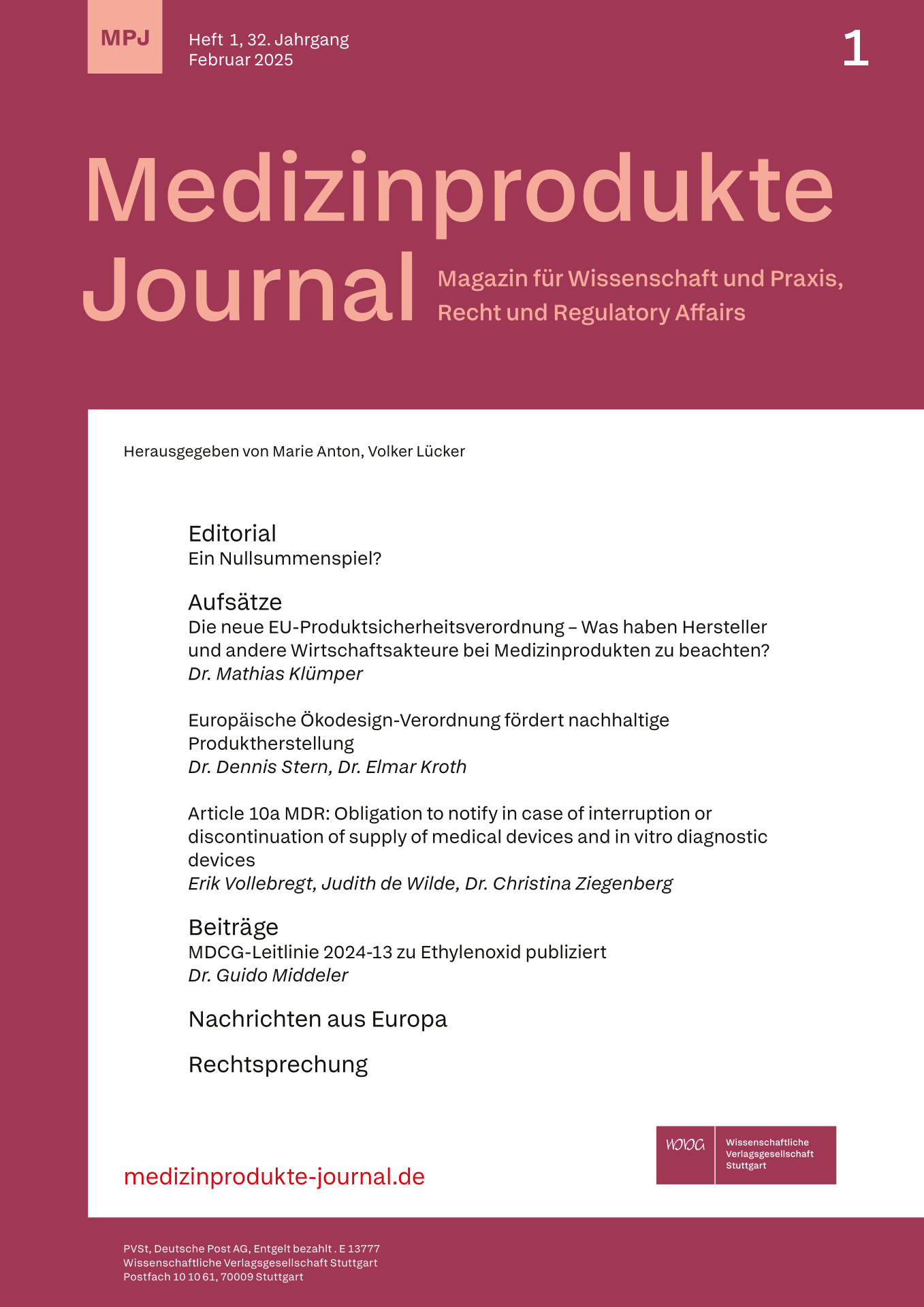 Medizinprodukte Journal