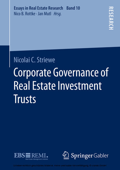 Corporate Governance of Real Estate Investment Trusts