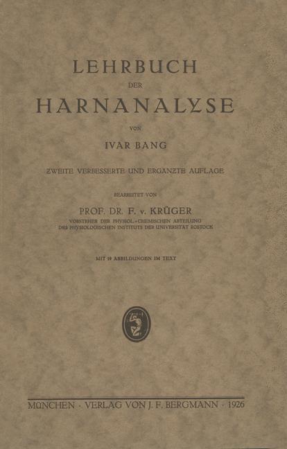 Lehrbuch der Harnanalyse