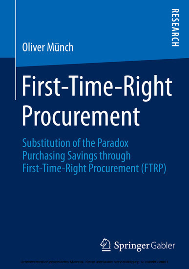 First-Time-Right Procurement