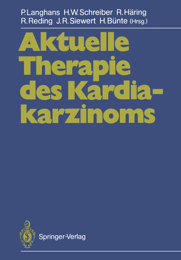 Aktuelle Therapie des Kardiakarzinoms