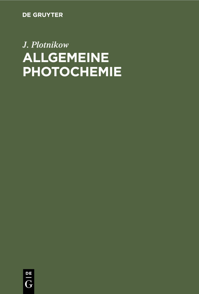 Allgemeine Photochemie