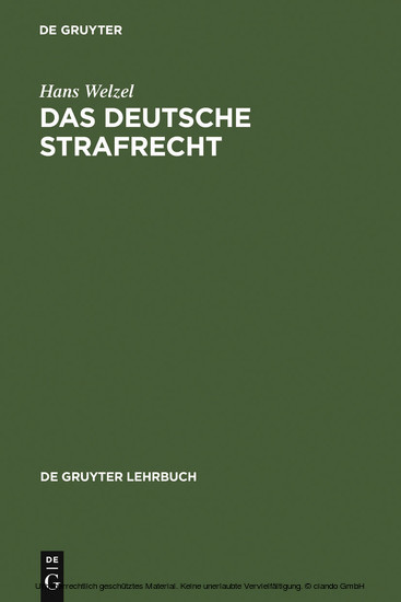 Das Deutsche Strafrecht