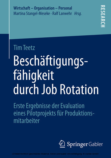 Beschäftigungsfähigkeit durch Job Rotation